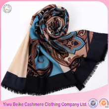 vente chaude de haute qualité paisley motif pashmina importation